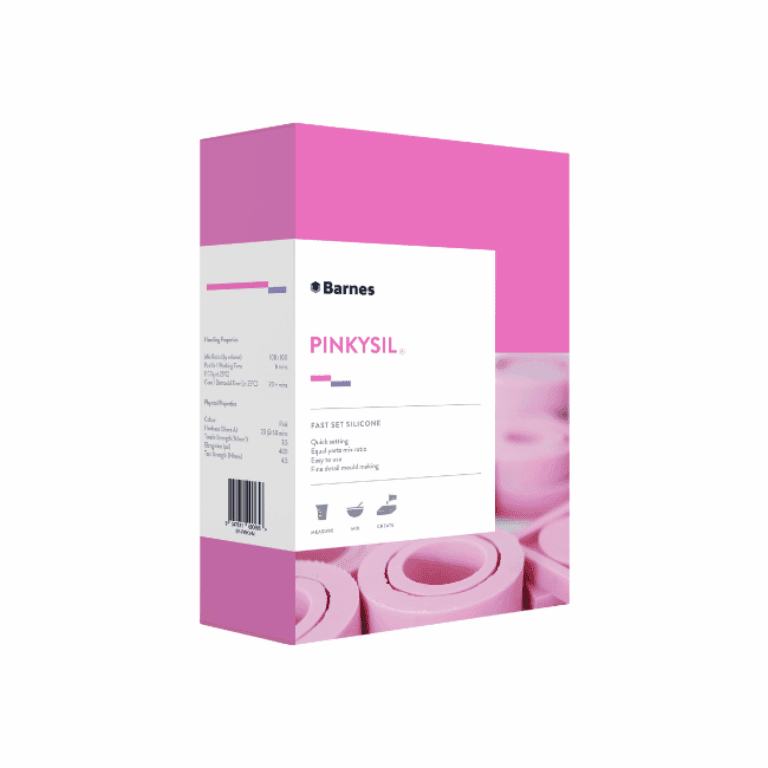 Pinkysil Fast Set Silicone — the hero RTV silicone for small-to-medium mould pours, with a forgiving 1:1 mix and fast cure