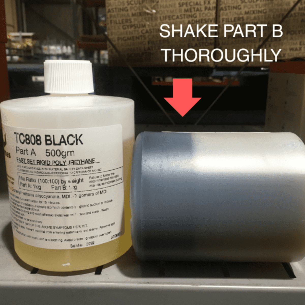 TC-808 JET BLACK SHAKE WELL
